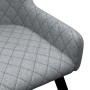 Swivel dining chairs 2 units light gray fabric by vidaXL, dining chairs - Ref: Foro24-282515, Price: 157,98 €, Discount: %