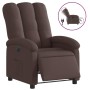 Sillón reclinable eléctrico tela marrón oscuro de , Sillones - Ref: Foro24-3204073, Precio: 249,83 €, Descuento: %