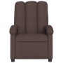 Sillón reclinable eléctrico tela marrón oscuro de , Sillones - Ref: Foro24-3204073, Precio: 249,83 €, Descuento: %