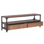 TV stand with 2 solid pine wood drawers 120x30x40 cm by vidaXL, TV Furniture - Ref: Foro24-247622, Price: 131,47 €, Discount: %