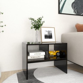 Black plywood side table 60x40x45 cm by , Side tables - Ref: Foro24-806706, Price: 34,99 €, Discount: %