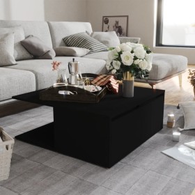 Black plywood coffee table 80x80x31 cm by , Coffee table - Ref: Foro24-806877, Price: 76,99 €, Discount: %