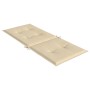 Cojín silla de jardín respaldo alto 2 uds tela beige 120x50x3cm de , Cojines para sillas y sofás - Ref: Foro24-47542, Precio:...