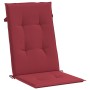 Cojín silla de jardín respaldo alto 2 uds tela rojo 120x50x3 cm de , Cojines para sillas y sofás - Ref: Foro24-314113, Precio...