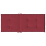 Cojín silla de jardín respaldo alto 2 uds tela rojo 120x50x3 cm de , Cojines para sillas y sofás - Ref: Foro24-314113, Precio...