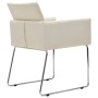 Dining chairs 2 units white linen look fabric by , dining chairs - Ref: Foro24-246857, Price: 214,99 €, Discount: %