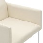 Dining chairs 2 units white linen look fabric by , dining chairs - Ref: Foro24-246857, Price: 214,99 €, Discount: %