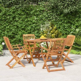 Garten-Essgruppe 5-teilig aus massivem Akazienholz von , Gartensets - Ref: Foro24-3152901, Preis: 315,99 €, Rabatt: %