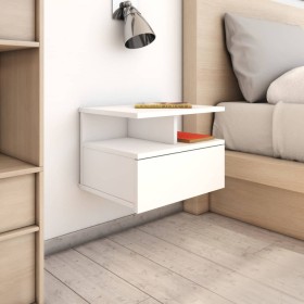 Floating bedside table 2 pcs plywood 40x31x27cm by vidaXL, Nightstands - Ref: Foro24-800406, Price: 56,52 €, Discount: %