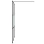 Black semi-frosted ESG glass shower screen 140x195 cm by , Shower walls and screens - Ref: Foro24-152109, Price: 211,34 €, Di...