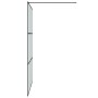 Black frosted ESG glass shower screen 140x195 cm by , Shower walls and screens - Ref: Foro24-152114, Price: 217,39 €, Discoun...