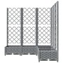 Planter with trellis PP light gray 120x120x121.5 cm by , Pots and planters - Ref: Foro24-153277, Price: 135,42 €, Discount: %