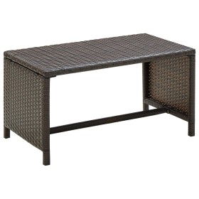 Brown synthetic rattan coffee table 70x40x38 cm by , Coffee table - Ref: Foro24-46393, Price: 46,71 €, Discount: %