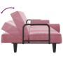 Sofá cama con reposabrazos terciopelo rosa de , Sofás - Ref: Foro24-351897, Precio: 267,99 €, Descuento: %