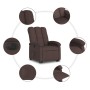 Sillón eléctrico reclinable elevable de tela marrón oscuro de , Sillones - Ref: Foro24-3204121, Precio: 309,77 €, Descuento: %