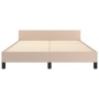 Estructura de cama cabecero cuero sintético capuchino 140x200cm de , Camas y somieres - Ref: Foro24-3125517, Precio: 258,96 €...