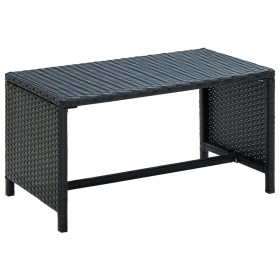 Schwarzer Couchtisch aus synthetischem Rattan 70x40x38 cm von , Couchtisch - Ref: Foro24-46392, Preis: 45,57 €, Rabatt: %