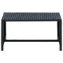 Black synthetic rattan coffee table 70x40x38 cm by , Coffee table - Ref: Foro24-46392, Price: 45,57 €, Discount: %