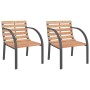 Garden chairs 2 units wood by , Garden chairs - Ref: Foro24-47937, Price: 140,99 €, Discount: %