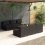 Gartenmöbel- und Kissenset, 7-teilig, schwarzes synthetisches Rattan von , Gartensets - Ref: Foro24-3101456, Preis: 967,72 €,...