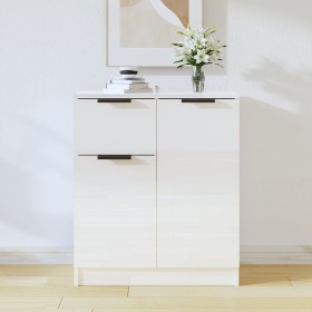 Glossy white plywood sideboard 60x30x70 cm by , Sideboards - Ref: Foro24-811112, Price: 81,99 €, Discount: %