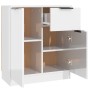 Aparador de madera contrachapada blanco brillante 60x30x70 cm de , Aparadores - Ref: Foro24-811112, Precio: 81,29 €, Descuent...