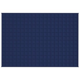 Weighted blanket, blue fabric, 135x200 cm, 6 kg by , Blankets - Ref: Foro24-3154795, Price: 57,99 €, Discount: %