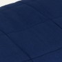 Weighted blanket, blue fabric, 135x200 cm, 6 kg by , Blankets - Ref: Foro24-3154795, Price: 57,52 €, Discount: %