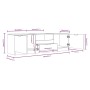 Mueble de TV madera contrachapada blanco y roble 140x35x40 cm de , Muebles TV - Ref: Foro24-811453, Precio: 92,55 €, Descuent...