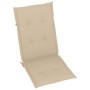 Garden chairs 2 pcs with beige cushions solid teak wood by , Garden chairs - Ref: Foro24-3062379, Price: 252,99 €, Discount: %