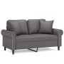 2-seater sofa with gray synthetic leather cushions, 120 cm by , Sofas - Ref: Foro24-3200927, Price: 253,70 €, Discount: %