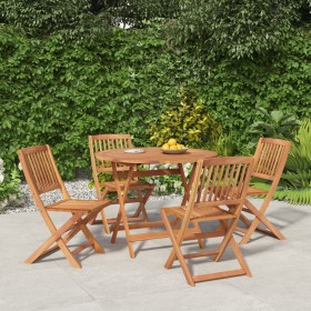 5-teiliges Garten-Esszimmerset aus massivem Akazienholz von , Gartensets - Ref: Foro24-3152898, Preis: 289,99 €, Rabatt: %