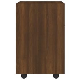 Zusatzschrank mit Rädern Eichensperrholz 33x38x60 cm von , Schließfächer und Lagerschränke - Ref: Foro24-815854, Preis: 43,99...