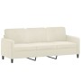 3-piece cream velvet sofa set by , Sofas - Ref: Foro24-3201942, Price: 656,93 €, Discount: %