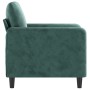 Dark green velvet armchair 60 cm by , Sofas - Ref: Foro24-359424, Price: 165,82 €, Discount: %