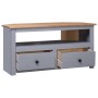 Eck-TV-Schrank aus Kiefernholz im Panama-Stil, grau, 93 x 49 x 49 cm von vidaXL, TV-Möbel - Ref: Foro24-282686, Preis: 132,17...