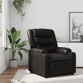 Sillón reclinable de cuero sintético negro de , Sillones - Ref: Foro24-374119, Precio: 228,99 €, Descuento: %