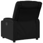 Sillón reclinable de cuero sintético negro de , Sillones - Ref: Foro24-374119, Precio: 230,47 €, Descuento: %