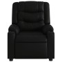 Sillón reclinable de cuero sintético negro de , Sillones - Ref: Foro24-374119, Precio: 230,47 €, Descuento: %