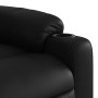 Sillón reclinable de cuero sintético negro de , Sillones - Ref: Foro24-374119, Precio: 230,47 €, Descuento: %