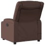 Reclining massage armchair in brown synthetic leather by , Armchairs - Ref: Foro24-374125, Price: 247,06 €, Discount: %