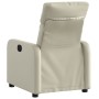 Sillón reclinable de cuero sintético crema de , Sillones - Ref: Foro24-374184, Precio: 213,49 €, Descuento: %