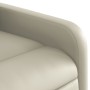 Sillón reclinable de cuero sintético crema de , Sillones - Ref: Foro24-374184, Precio: 213,49 €, Descuento: %