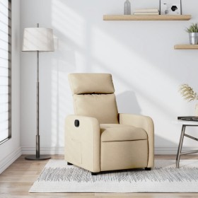 Cream fabric recliner. by , Armchairs - Ref: Foro24-374173, Price: 203,99 €, Discount: %