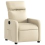 Sillón reclinable de tela crema de , Sillones - Ref: Foro24-374173, Precio: 212,63 €, Descuento: %