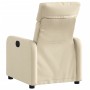 Sillón reclinable de tela crema de , Sillones - Ref: Foro24-374173, Precio: 212,63 €, Descuento: %