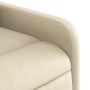 Sillón reclinable de tela crema de , Sillones - Ref: Foro24-374173, Precio: 212,63 €, Descuento: %