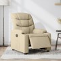 Cream fabric electric recliner chair by , Armchairs - Ref: Foro24-3206635, Price: 270,99 €, Discount: %