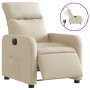 Sillón reclinable eléctrico de tela crema de , Sillones - Ref: Foro24-3206689, Precio: 243,56 €, Descuento: %