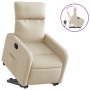 Sillón reclinable elevable de tela color crema de , Sillones - Ref: Foro24-3206707, Precio: 256,29 €, Descuento: %